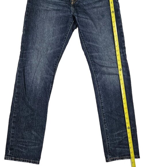 Levi’s 501 Men’s Original Fit Button Fly Jeans W27 L32 Dark Wash - Picture 10 of 10